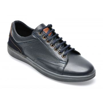 Pantofi OTTER bleumarin, 3423, din piele naturala