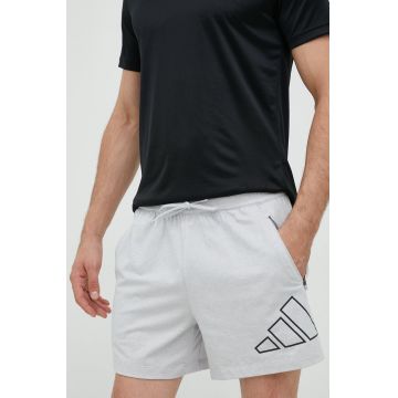 adidas Performance pantaloni scurți de antrenament Train Icons barbati, culoarea gri