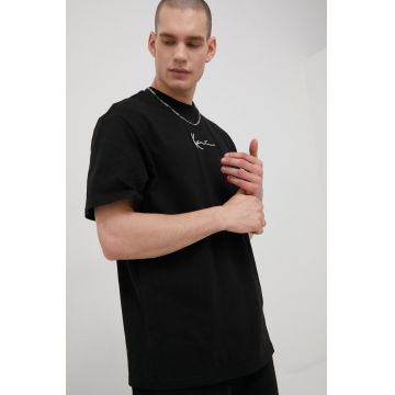 Karl Kani tricou din bumbac culoarea negru, cu imprimeu KKMQ12001BLK-black