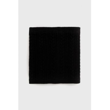 Medicine fular impletit barbati, culoarea negru, neted Medicine fular impletit barbati, culoarea negru, neted