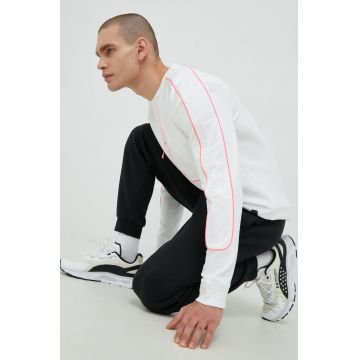 Under Armour longsleeve pentru alergare culoarea alb