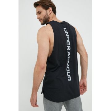 Under Armour tricou Baseline barbati, culoarea negru