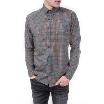 Camasa slim fit cu buzunar pe piept