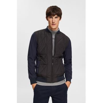 Jacheta bomber regular fit cu aspect matlasat