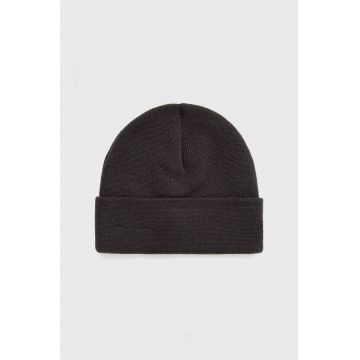 New Era Căciulă culoarea gri, din tesatura neteda