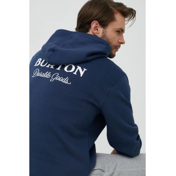 Burton bluza Durable Goods barbati, culoarea albastru marin, cu glugă, cu imprimeu
