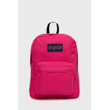 Jansport rucsac culoarea roz, mare, cu imprimeu