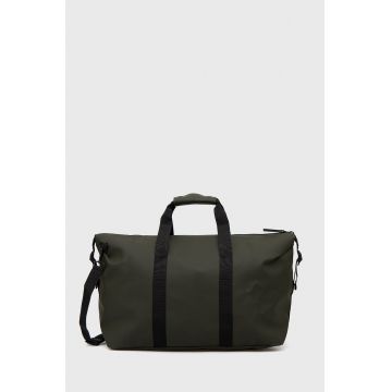 Rains geantă 13200 Weekend Bag culoarea verde 13200.03-Green