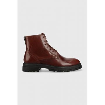 Vagabond pantofi inalti de piele Johnny 2.0 barbati, culoarea bordo