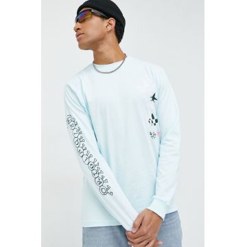 adidas Originals longsleeve din bumbac cu imprimeu