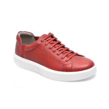 Pantofi sport GEOX rosii, U26EAB, din piele naturala