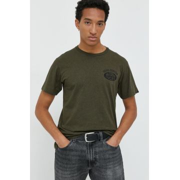 Deus Ex Machina tricou din bumbac culoarea verde, cu imprimeu