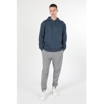 Hanorac regular fit cu model uni Hanorac regular fit cu model uni