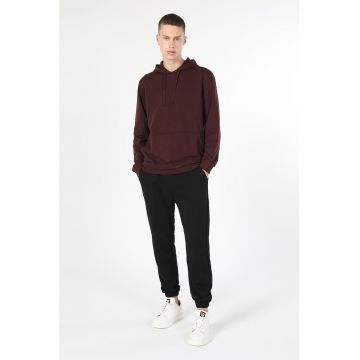 Hanorac regular fit de bumbac cu buzunar kangaroo Hanorac regular fit de bumbac cu buzunar kangaroo