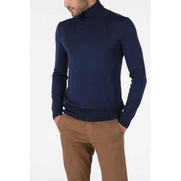 Pulover din amestec de lana cu guler inalt Pulover din amestec de lana cu guler inalt