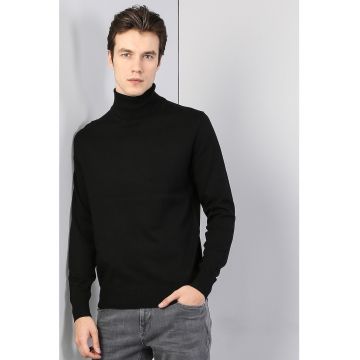 Pulover din amestec de lana cu guler inalt Pulover din amestec de lana cu guler inalt