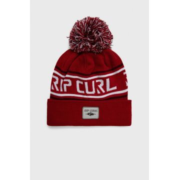 Rip Curl caciula culoarea rosu, din tricot gros