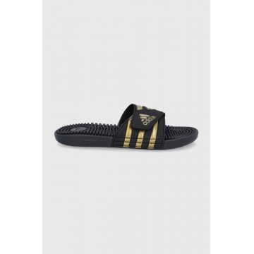 adidas papuci Addisage bărbați, culoarea negru EG6517