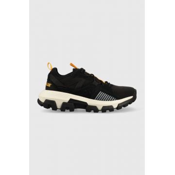 Caterpillar sneakers din piele intoarsă culoarea negru