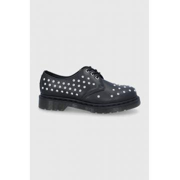 Dr. Martens Pantofi de piele 1461 Stud culoarea negru