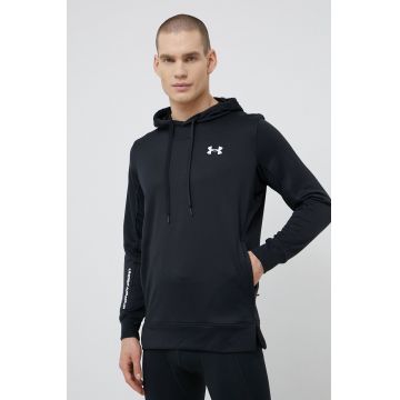 Under Armour Bluză 1366259 bărbați, culoarea negru, material neted 1366259-001