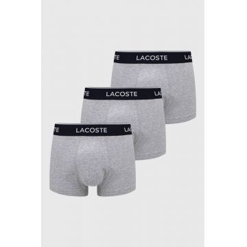 Lasoste boxeri (3-pack) barbati, culoarea gri 5H3389-NUA