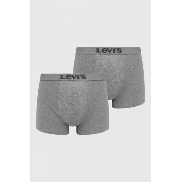 Levi's boxeri (2-pack) barbati, culoarea gri