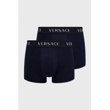Versace Boxeri (2-pack) bărbați, culoarea albastru marin