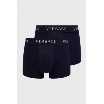 Versace boxeri (2-pack) bărbați, culoarea bleumarin