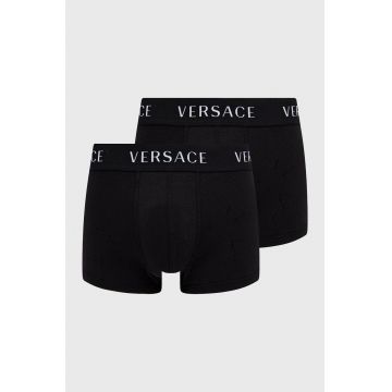 Versace boxeri (2-pack) barbati, culoarea negru