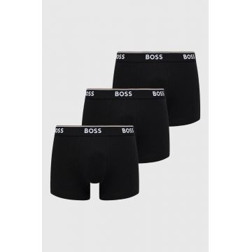 BOSS boxeri 3 pack barbati, culoarea negru