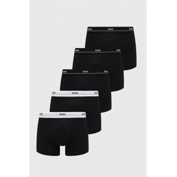 BOSS boxeri 5 pack barbati, culoarea negru