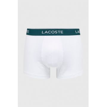 Lasoste boxeri (3-pack) bărbați, culoarea alb 5H3389-NUA