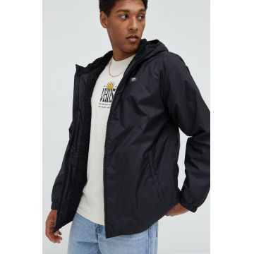 Vans geaca barbati, culoarea negru, de tranzitie