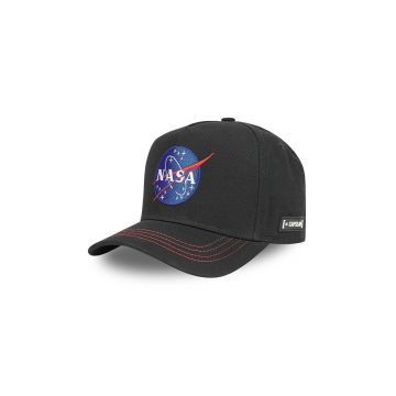 Capslab șapcă de bumbac pentru copii X Nasa culoarea negru, cu imprimeu