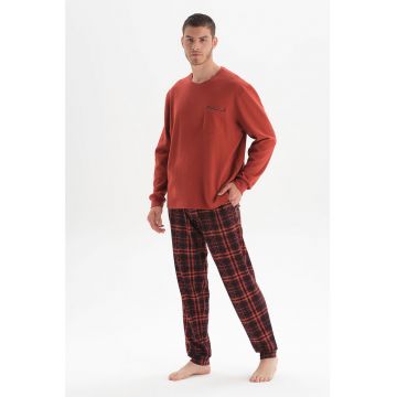 Pijama in carouri cu snur