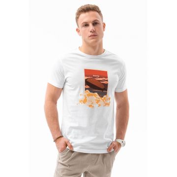 Tricou de bumbac cu imprimeu Airship