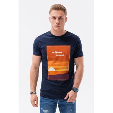 Tricou de bumbac cu imprimeu - Sunset