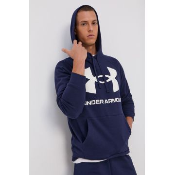 Under Armour Bluză 1357093 bărbați, culoarea albastru marin, cu imprimeu 1357093-652