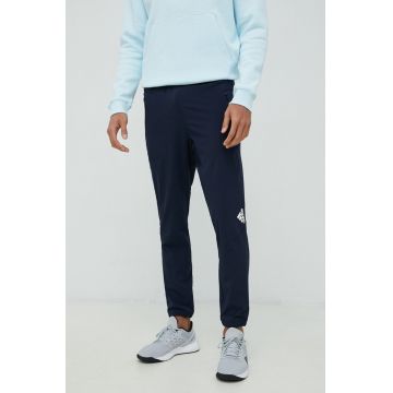 adidas Performance pantaloni de antrenament D4t barbati, culoarea albastru marin, neted