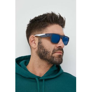 Armani Exchange ochelari de soare barbati, culoarea albastru marin Armani Exchange ochelari de soare barbati, culoarea albastru marin