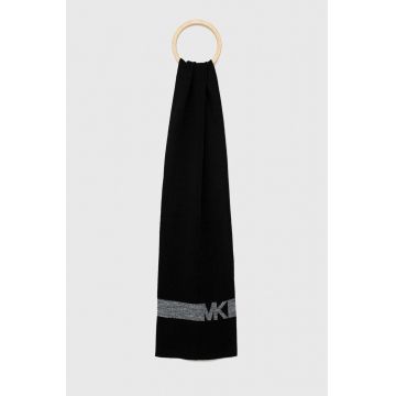 Michael Kors fular barbati, culoarea negru, modelator Michael Kors fular barbati, culoarea negru, modelator