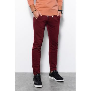Pantaloni sport de bumbac cu snur de ajustare in talie Pantaloni sport de bumbac cu snur de ajustare in talie