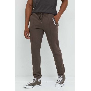 Sixth June pantaloni de trening barbati, culoarea negru, cu imprimeu