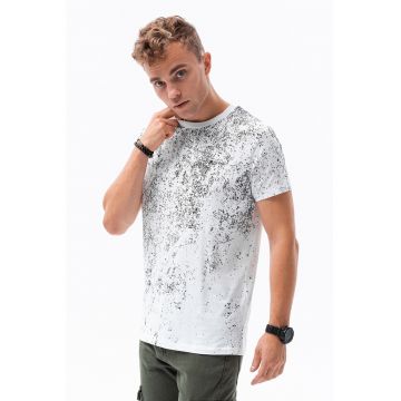 Tricou din bumbac cu imprimeu abstract