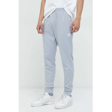 adidas Originals pantaloni de trening barbati, culoarea gri, neted