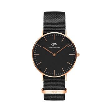 Daniel Wellington ceas Classic 36 Cornwall culoarea roz Daniel Wellington ceas Classic 36 Cornwall culoarea roz