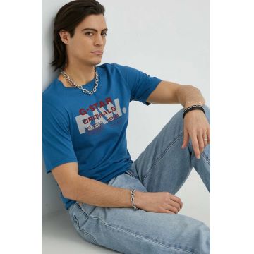 G-Star Raw tricou din bumbac cu imprimeu