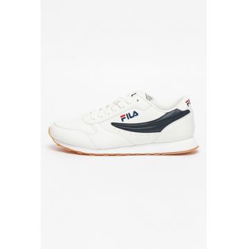 Pantofi sport de piele ecologica cu logo brodat Orbit Low