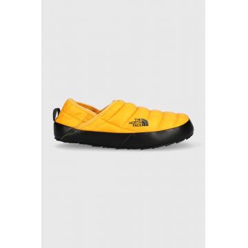 The North Face papuci de casa Men S Thermoball Traction Mule V culoarea portocaliu